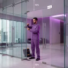 Installation and maintenance of security glass