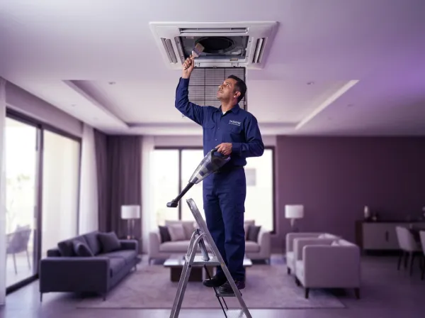 Serbisyo Paglilinis ng mga nakatagong filter ng air conditioner