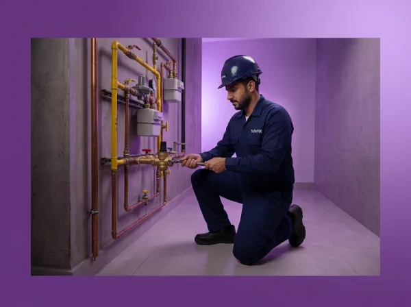 Central gas valve installation service