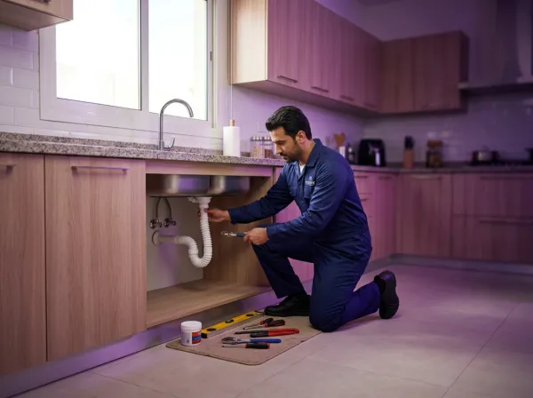 Washbasin drain installation service