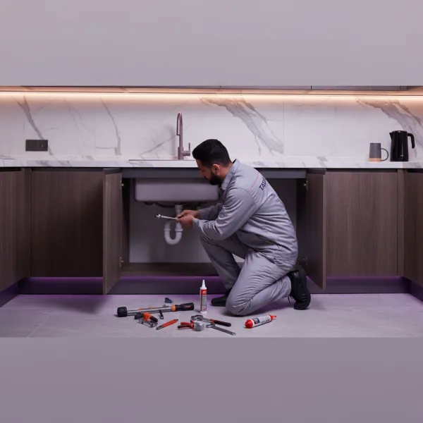 Kitchen sink installation with mixer tap service