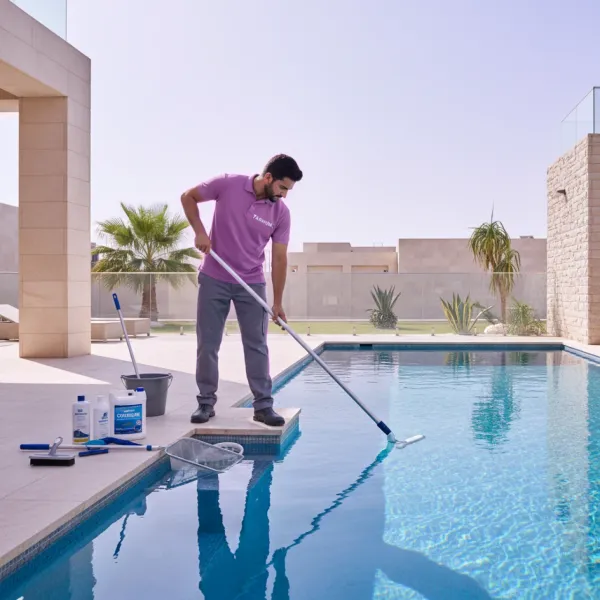 Comprehensive pool cleaning (up to 40 m²) service
