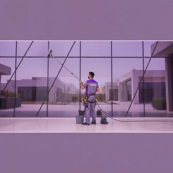 Glass facade cleaning - per square meter service