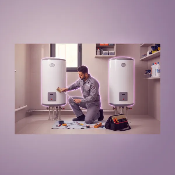 Two water heater maintenance package service