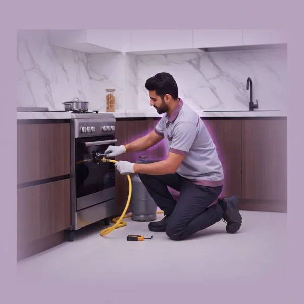 Connecting a gas oven or stove service