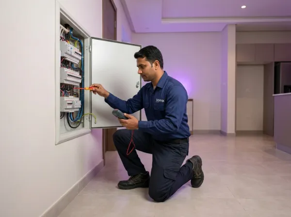 Comprehensive electrical inspection of the house service