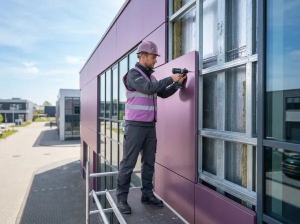 Cladding facade installation - per square meter service