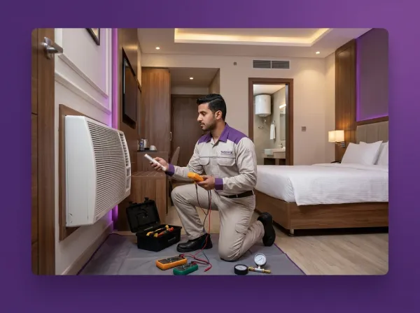 Hotel room technical inspection package service