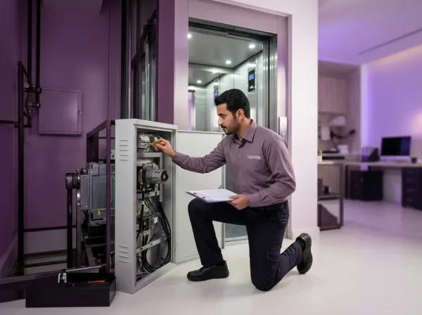 Elevator maintenance contract — monthly with safety report service