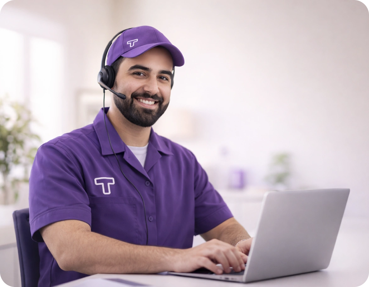 Contact hero section